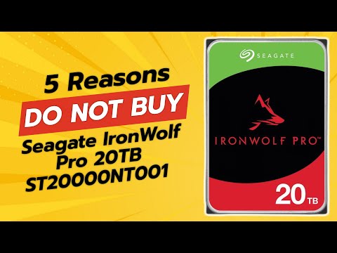 Seagate IronWolf Pro 20TB ST20000NT001 Review | 5 Reasons Not to Buy 🚨💾