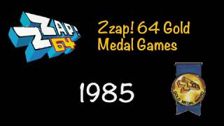 ZZAP!64 Gold Medal / 95% Sizzler  C64 Games 1985