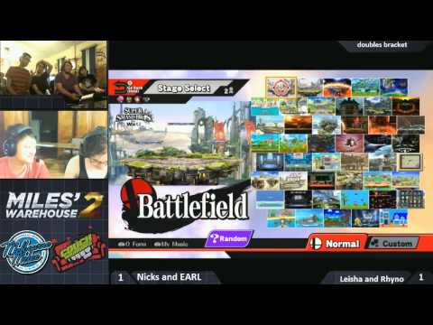 Miles Warehouse 2 Smash4 Doubles Losers Semi's - Nicks+Earl vs Leisha+Rhyno