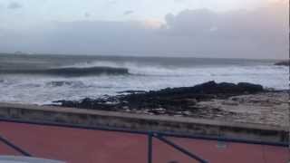 preview picture of video 'Nice Surf Waves Santo Amaro & Inatel - Big Carcavelos Storm'