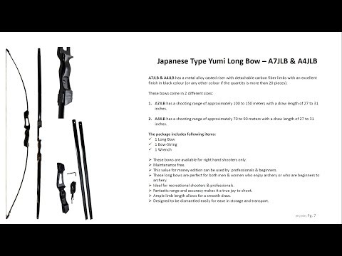 Japanese Type Yumi Long Bow – A7JLB & A4JLB