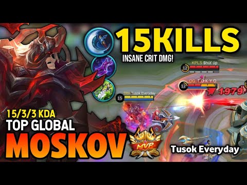 MOSKOV BEST BUILD 2022 | TOP GLOBAL MOSKOV GAMEPLAY | MOBILE LEGENDS✓