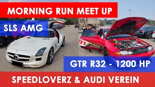 Carvlog New Normal Morning Run Speedloverz & Audi Verein – SLS AMG – GTR R32 RRR Engine Block