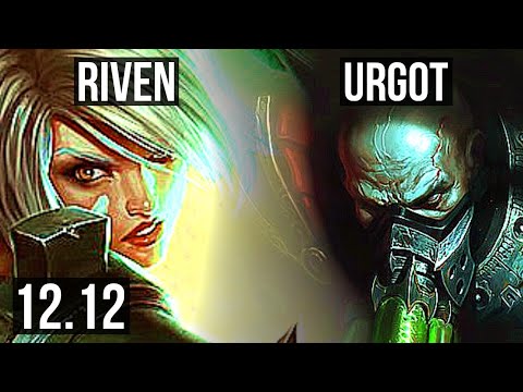 RIVEN vs URGOT (TOP) | 3.1M mastery, 8/1/7, 1600+ games, Legendary | EUW Master | 12.12