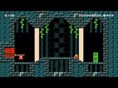 Spook Stack Stronghold by NatkatX 🍄 Super Mario Maker 2 ✹Switch✹ #arz