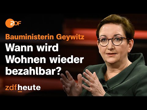 Video Thumbnail: Geywitz: Wohnungsbedarf höher als angenommen| Markus Lanz vom 20. Dezember 2023
