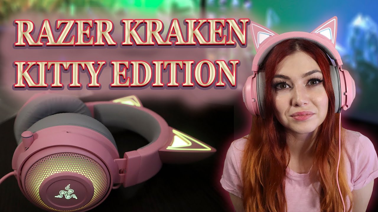 Компьютерная гарнитура Razer Kraken Kitty, розовый Уценка 06284