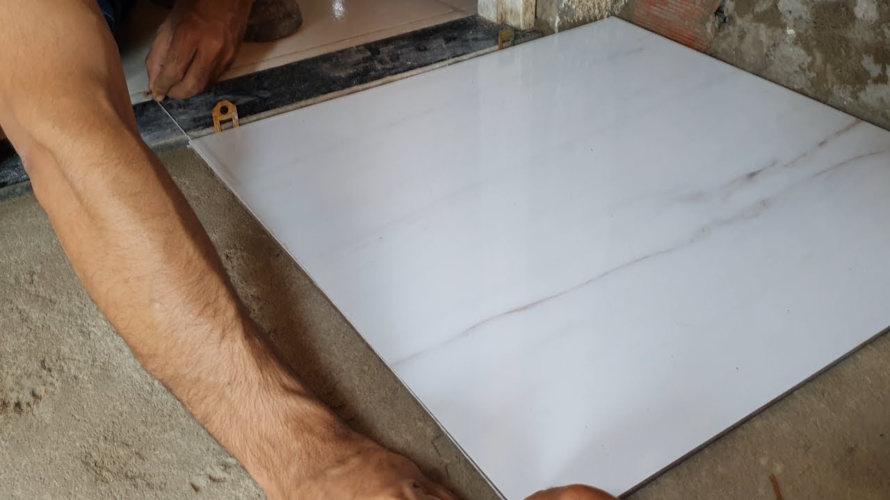 Aplicação de porcelanato. Episodio 1- como fazer o esquadro do piso