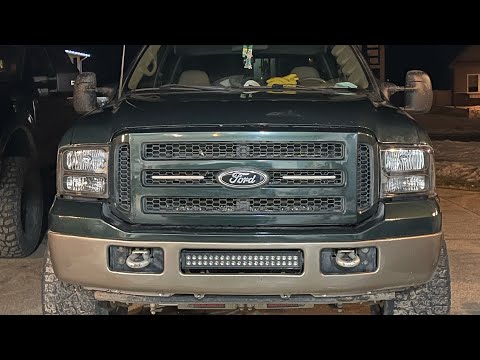 My F-250 gets LED SWITCHBACK Grille LIGHTS