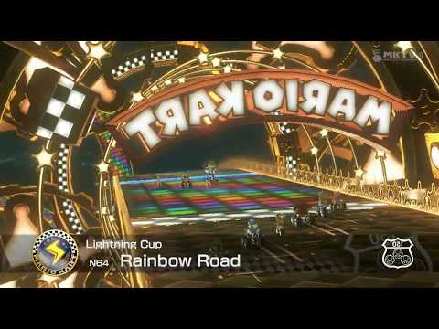 #LewisPlays: Mario Kart 8 - (N64) Rainbow Road (Mirror)