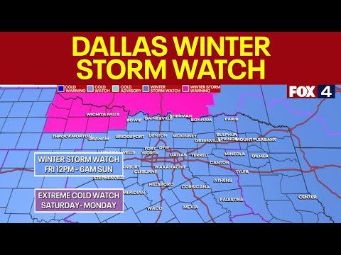 Dallas weather: Winter storm 2026 forecast