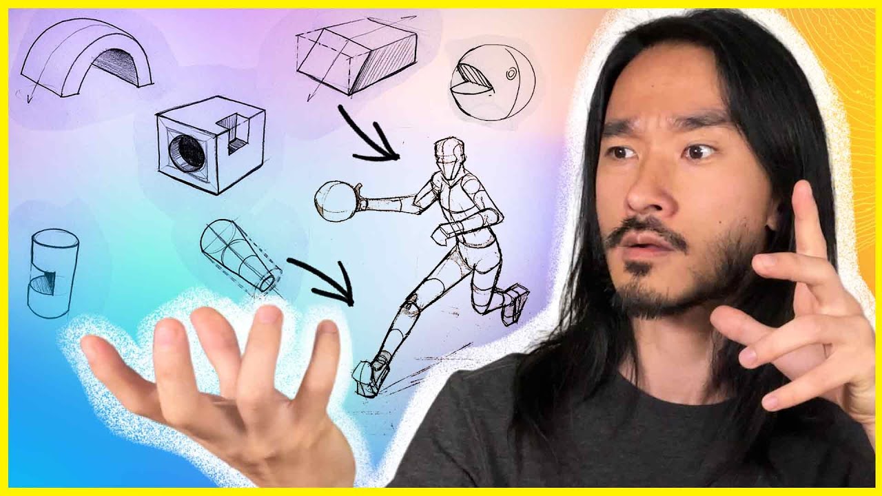 DOMINE os Fundamentos do Desenho: Exercícios para Desenhar com Formas Básicas 3D