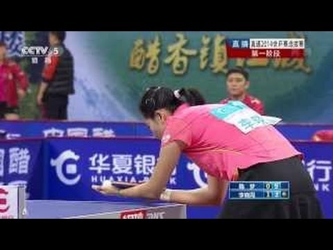 2014 China Trials for WTTTC: CHEN Meng Vs LI Xiaoxia [Full Match/Chinese]