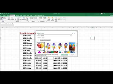 How to insert and delete image in MS Excel Urdu Hindi Lesson 29