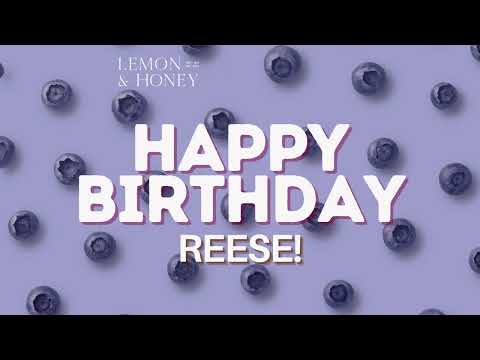 Reece Happy Birthday from Lemon & Honey Day Spa