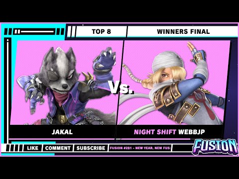 Fusion #281 - New Year, New Fusion - Top 8 - Winners Final - Jakal (Wolf) VS WebbJP (Sheik) - SSBU