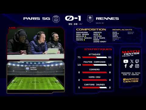 ️️ Kickoff et Match center : Paris Saint-Germain - Stade Rennais FC