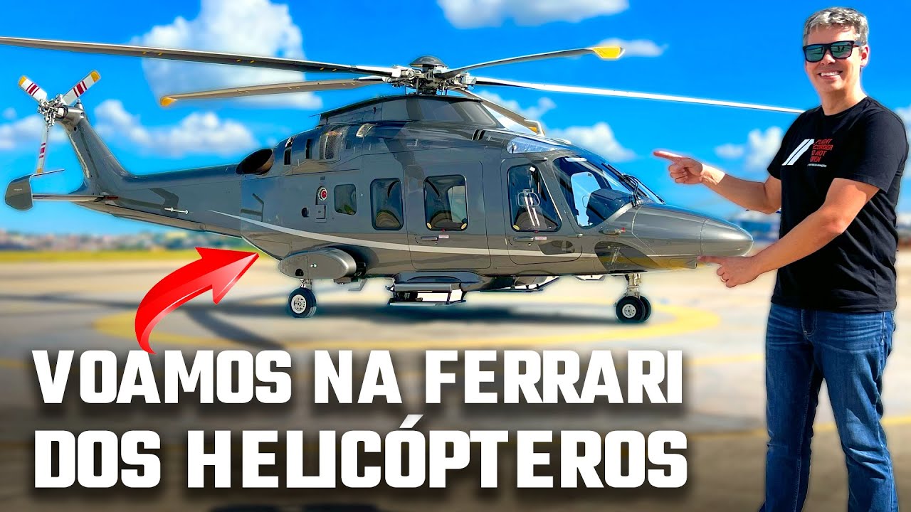 Voamos na FERRARI dos HELICÓPTEROS - Conheça o AGUSTA AW169
