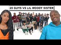 20 GUYS VS 2 COMEDIANS LIL WOODY HIS LITTLE SISTER