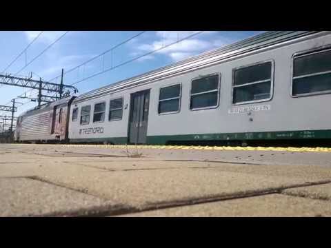 E.464-405 + CARROZZE MDVC TRENORD PARTENZA STAZIONE DI MONZA