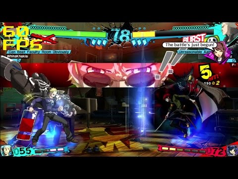 [60 FPS] First Blood - Online Matches VS YuuGiJoou - Persona 4 Arena Ultimax