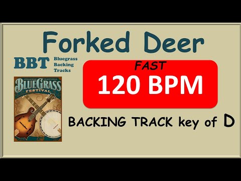 Forked Deer 120 bpm bluegrass backing track