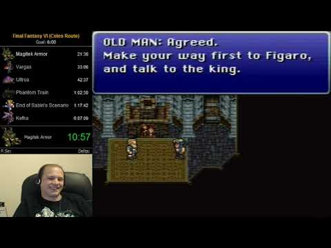 Final Fantasy VI Speedrun (Glitchless Any%) - 5:55:57 (from 2013)
