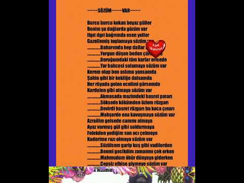 SÖZÜM VAR BENİM