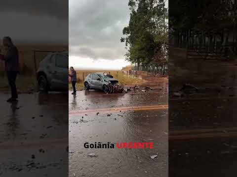 Motorista perde a vida após colisão frontal com caminhão na GO-210, em Santa Helena de Goiás