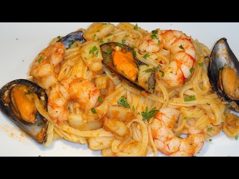Receta Tallarines a la marinera - Semana Santa - Recetas de cocina, paso a paso - Loli Domínguez