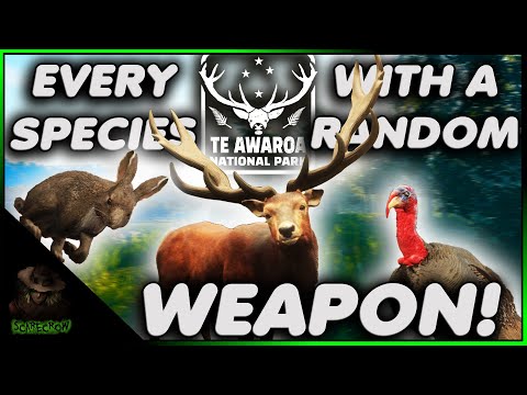 Getting Every Animal On Te Awaroa With A Random Weapon! Call of the wild