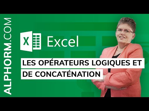 Les opérateurs logiques et de concaténation sous EXCEL 2016 VBA