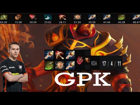 gpk~ Ember Spirit Carry [The Three Rapiers fist] vs Arteezy(Tiny) Dota 2 full Gameplay patch 7.31b