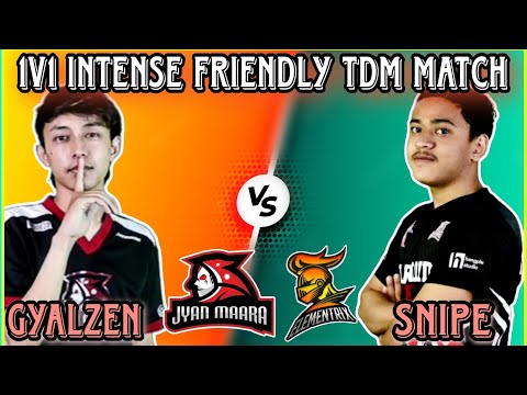 JMEx GYALZEN vs JMEx SnipeYT | 1v1 Friendly TDM Match | Clash with kvn