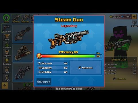 Pixel Gun 3D - Steam Gun Gameplay