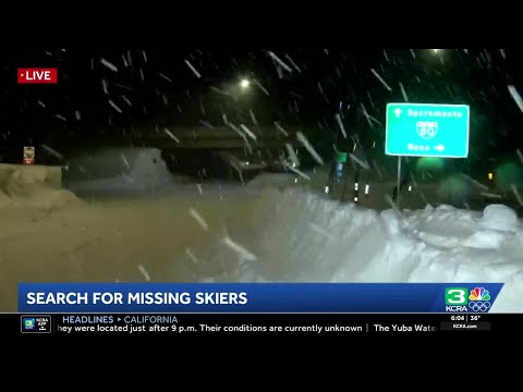 California snowstorm | 9 skiers still missing, all Sierra highways remain closed | 6 a.m. Februar...