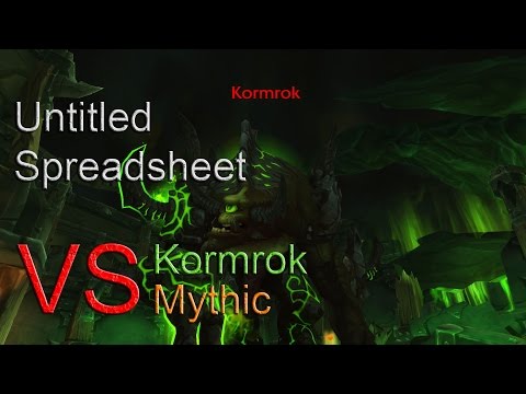 Untitled Spreadsheet vs. Kormrok Mythic