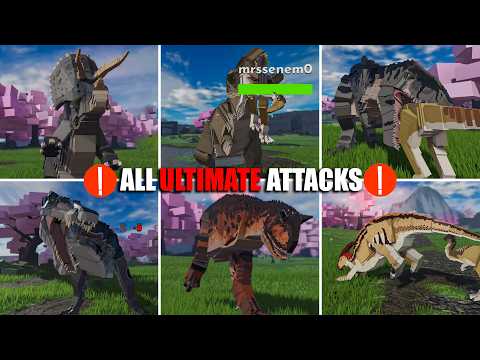 Jurassic Blocky All ULTIMATE Attack's ! - Roblox