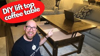 DIY Lift Top Coffee Table Cut List & Assembly | Modern Farmhouse | Breadboard Ends