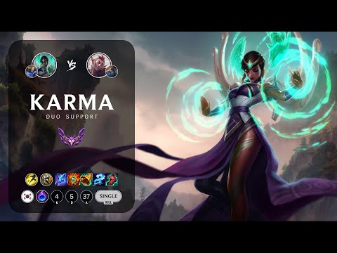 Karma Support vs Rakan - KR Master Patch 13.21