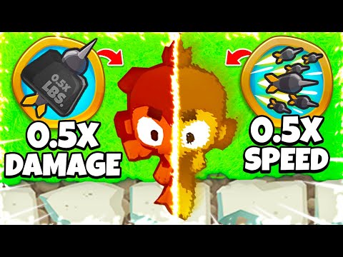 0.5x Damage VS 0.5x Attack Speed (BTD 6)