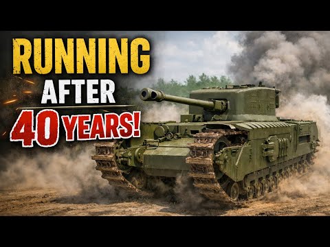 We Started a WWII Churchill Crocodile Tank That Hadn’t Run in 40 Years