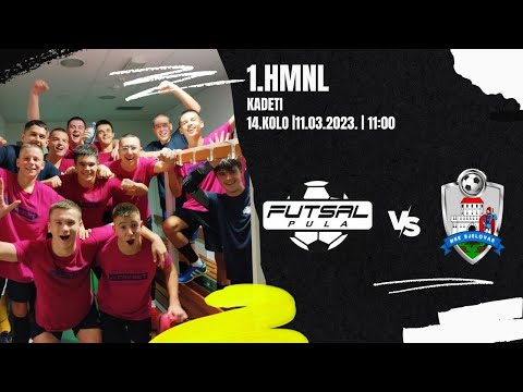 Futsal Regija Zapad | Kadeti 22/23 | 14. KOLO | MNK STANOINVEST FUTSAL PULA - MNK Bjelovar