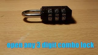 How To Open Any 3-Digit Combo Lock In Less Than Ten Minutes Without Knowing The Code | Actual Archer