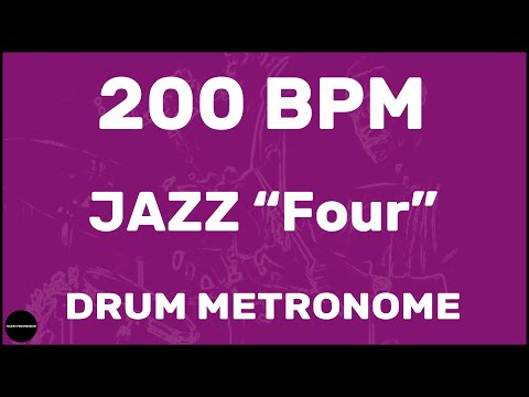 Jazz "Four" | Drum Metronome Loop | 200 BPM