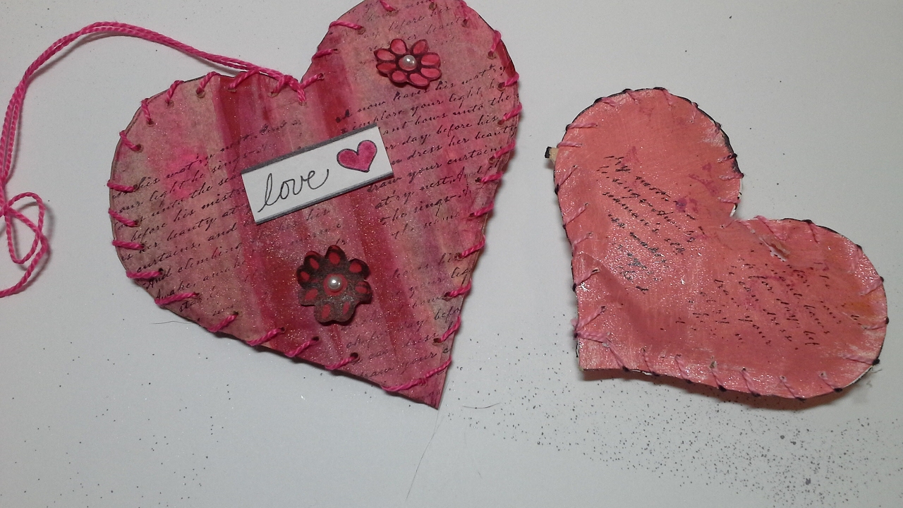 Art du Jour February 09- Stuffed Hearts