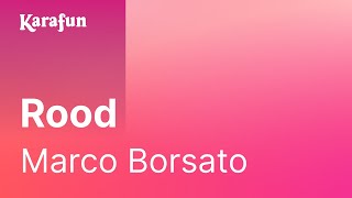 Karaoke Rood - Marco Borsato *