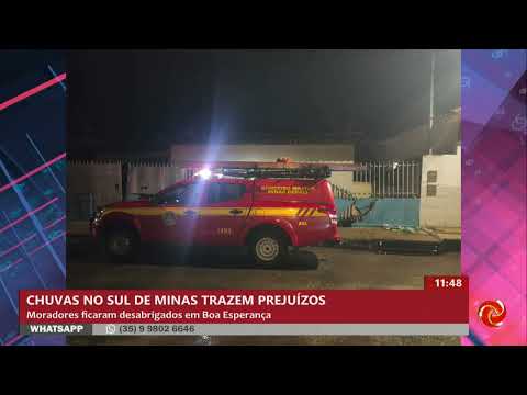 Chuva forte causa alagamentos e deixa desabrigados em Boa Esperança