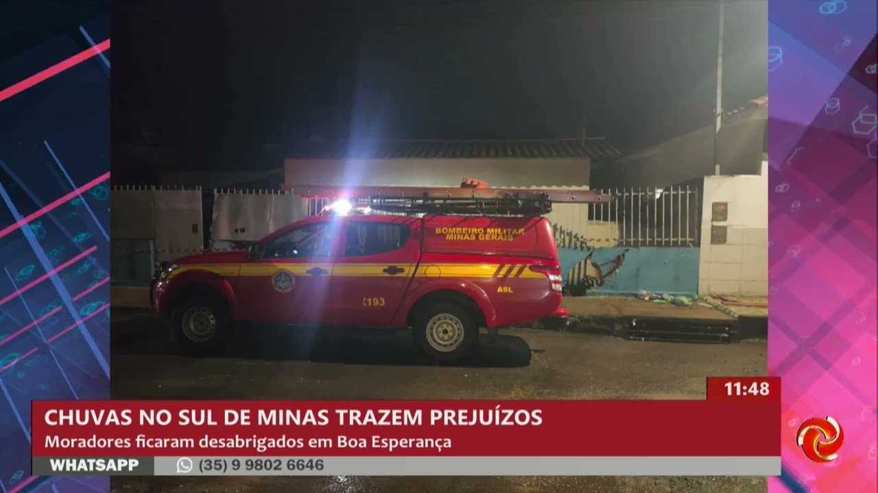 Chuva forte causa alagamentos e deixa desabrigados em Boa Esperança