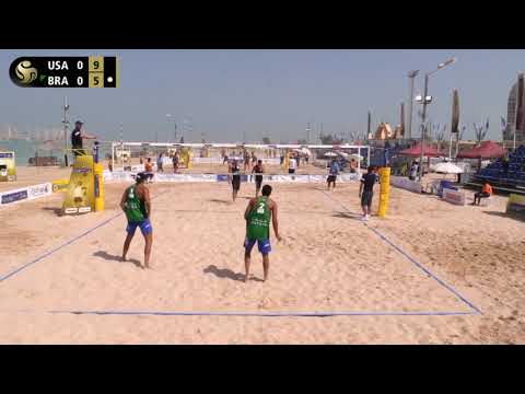 KATARA Beach Volleyball Cup 2018 Crabb Ta./Gibb USA [16] Álvaro Filho/Saymon BRA [22]